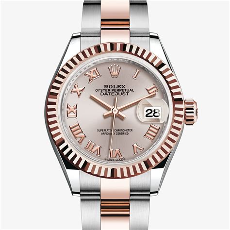 rolex vintage oro e acciaio lady datejust|lady datejust oyster automatic.